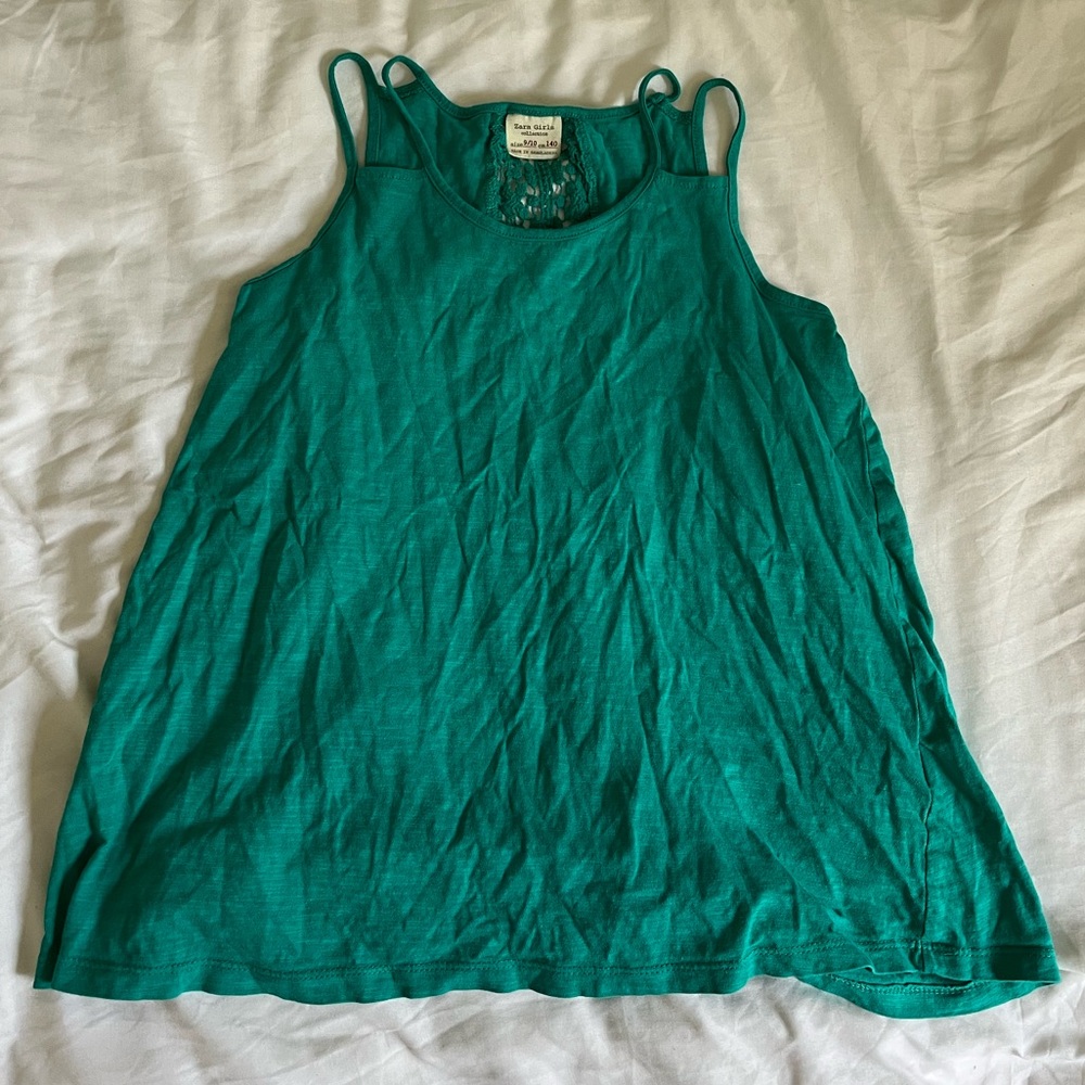 Teal Zara girls top
